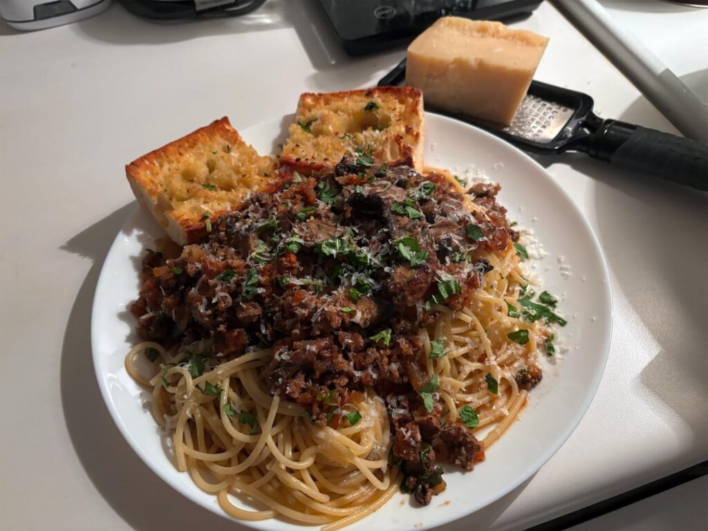 Spaghetti for the week. Homemade red sauce