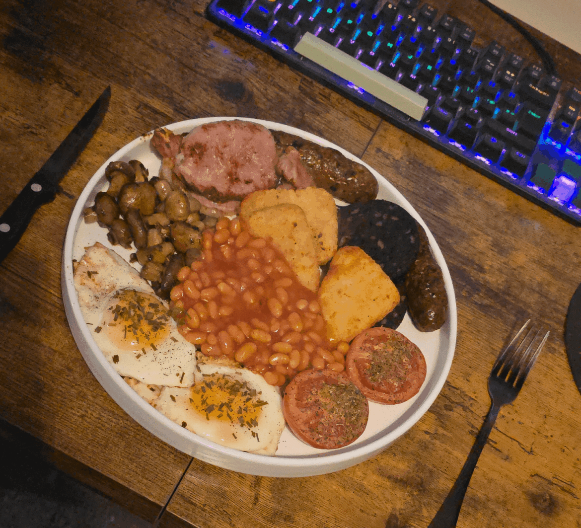 Didn't spill the herbs this time 🤣 dropped to 3 hash browns too, was absolutely delightful!