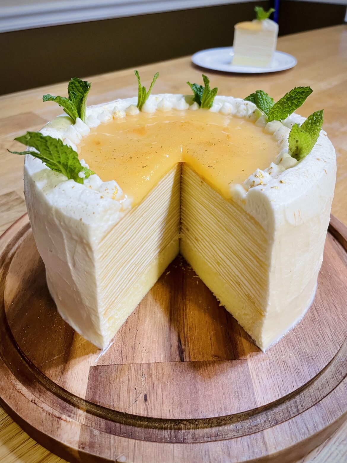 I made crêpe cake 🍋🍰