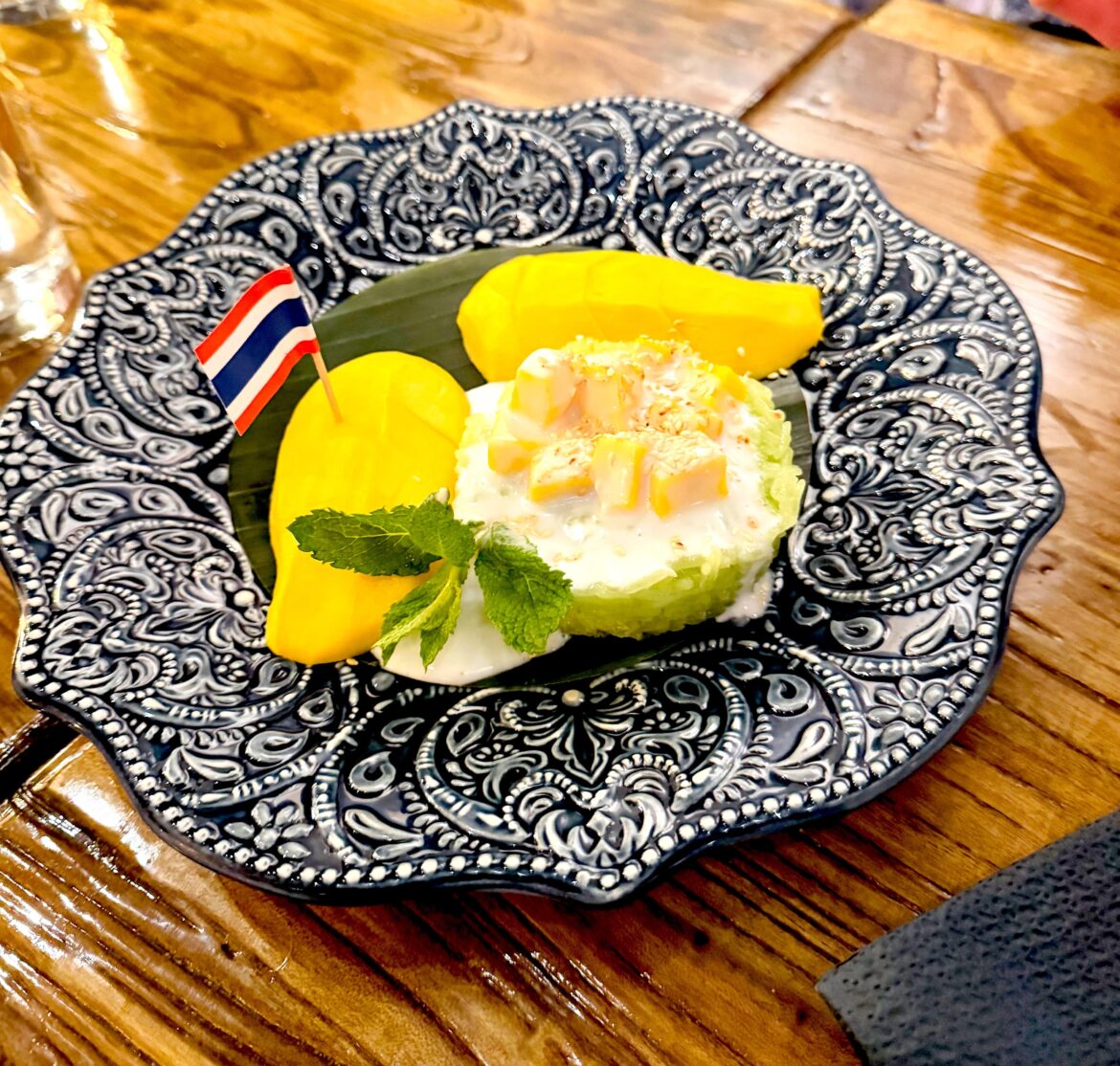 Amazing Mango Sticky Rice from Bangkok Avenue in Little Neck, NY