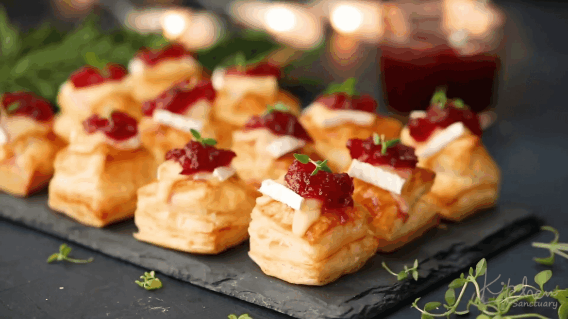 Easy Cranberry & Brie Bites