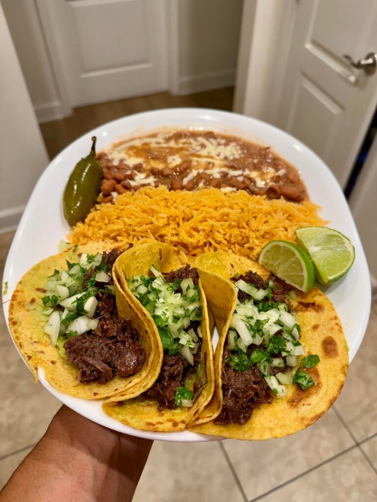 Beef cheek Barbacoa tacos