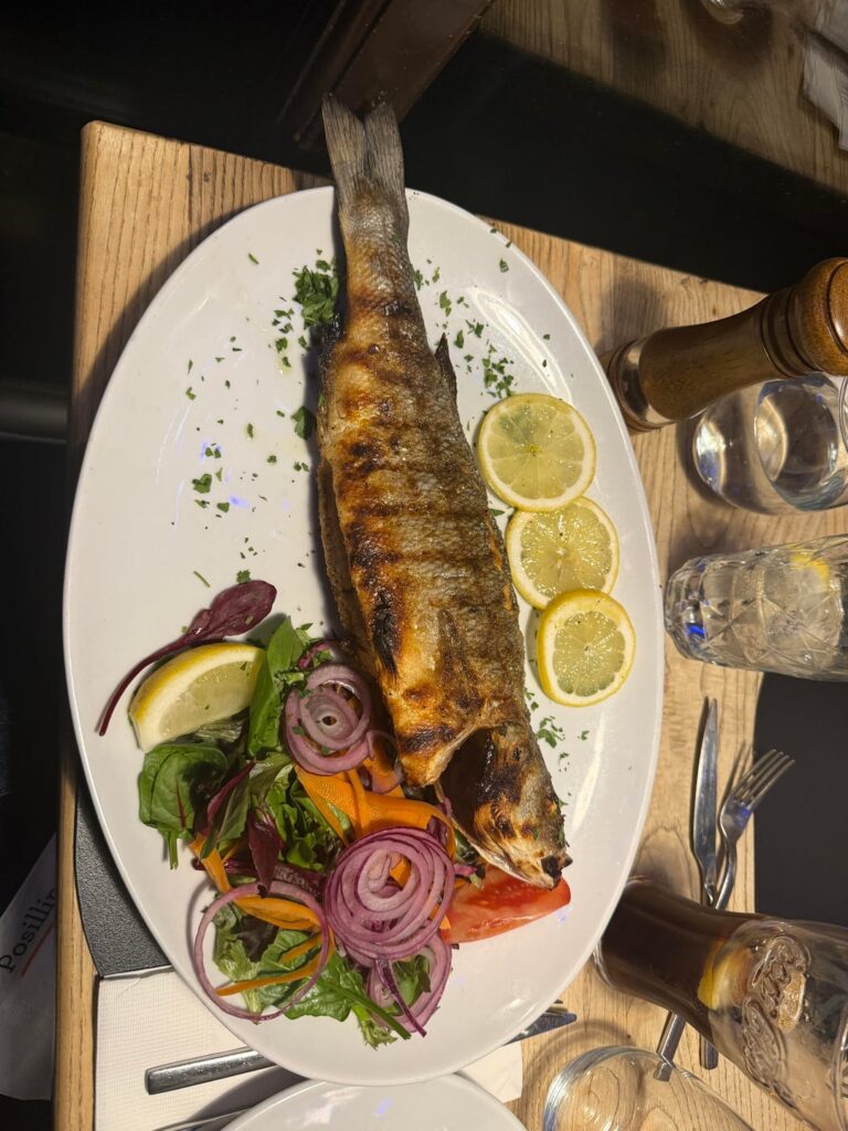 Went out for dinner, I’m thinking about 800kcal?