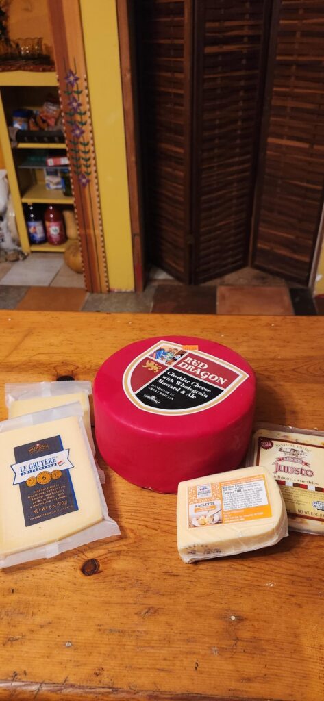 I only went for gruyere!