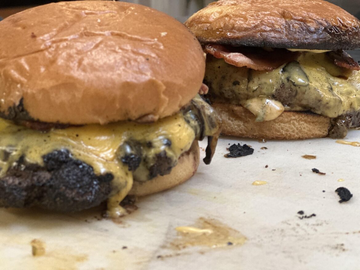 [OC] Homemade Bacon Burgers