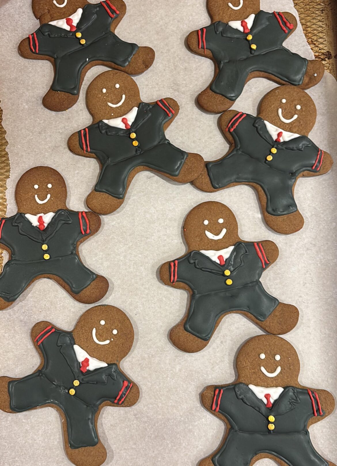 Very amateur gingerbread doormen
