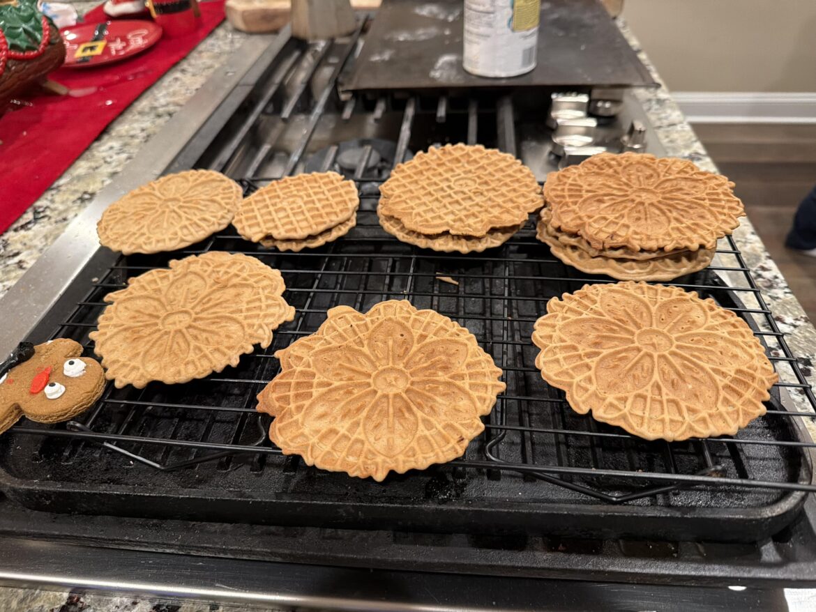 Chocolate Espresso Pizzelles