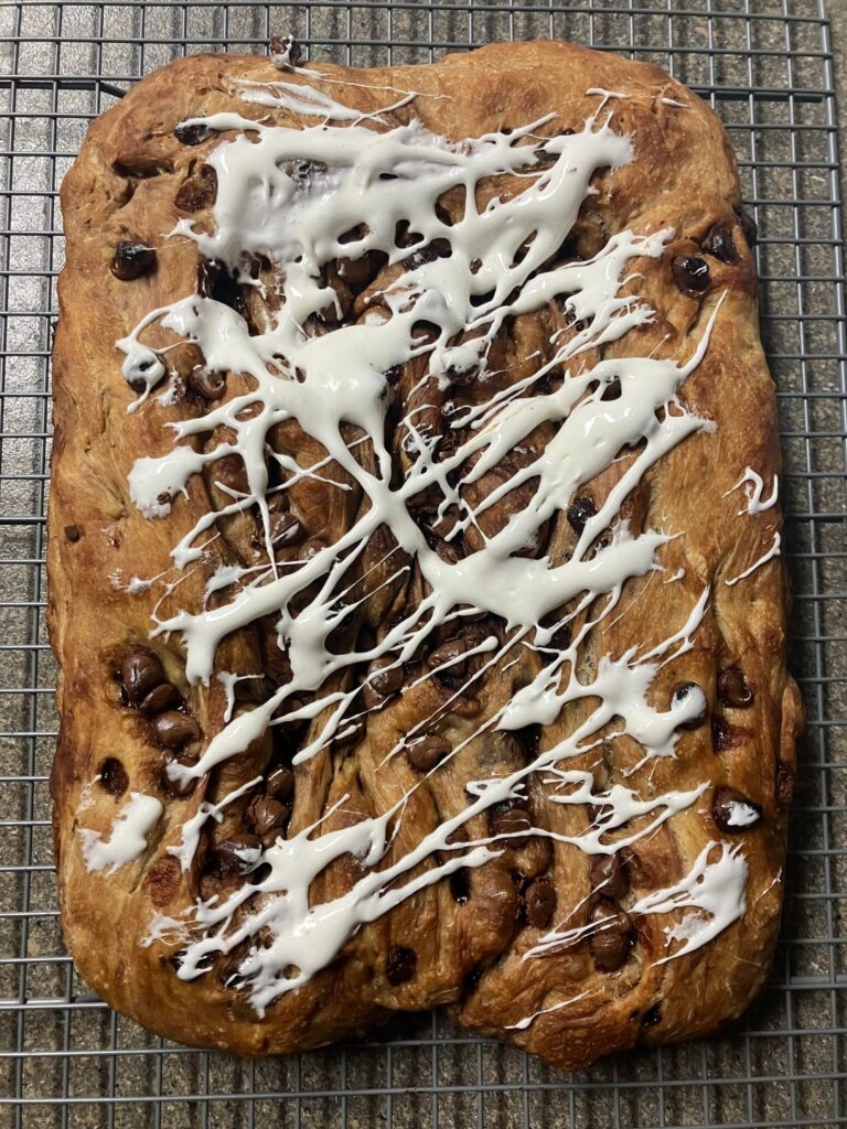 Hot chocolate focaccia