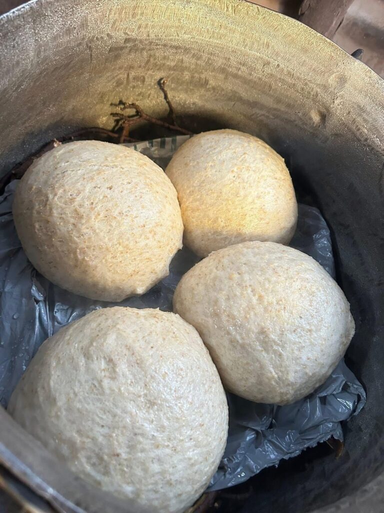 Traditional South African steam bread Traditional South African steam bread
