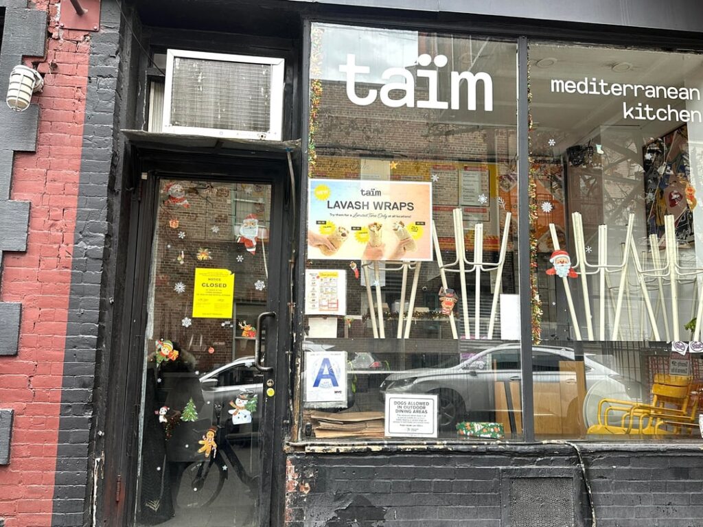 Taim in the West Village has abruptly shut down