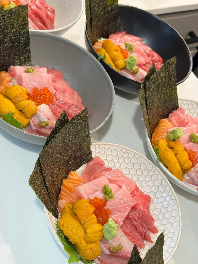 Chirashi bowls for the fam