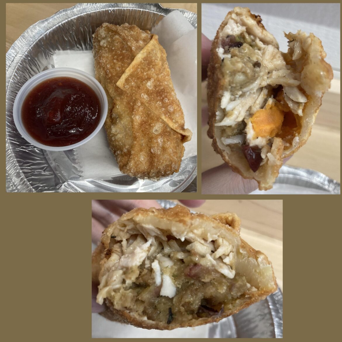 Thanksgiving egg roll from Comfortland