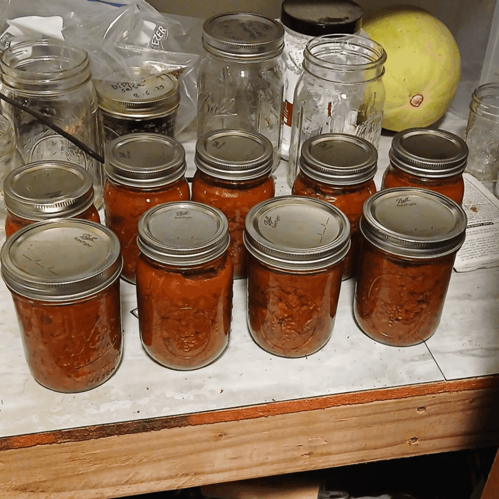 I canned some chili