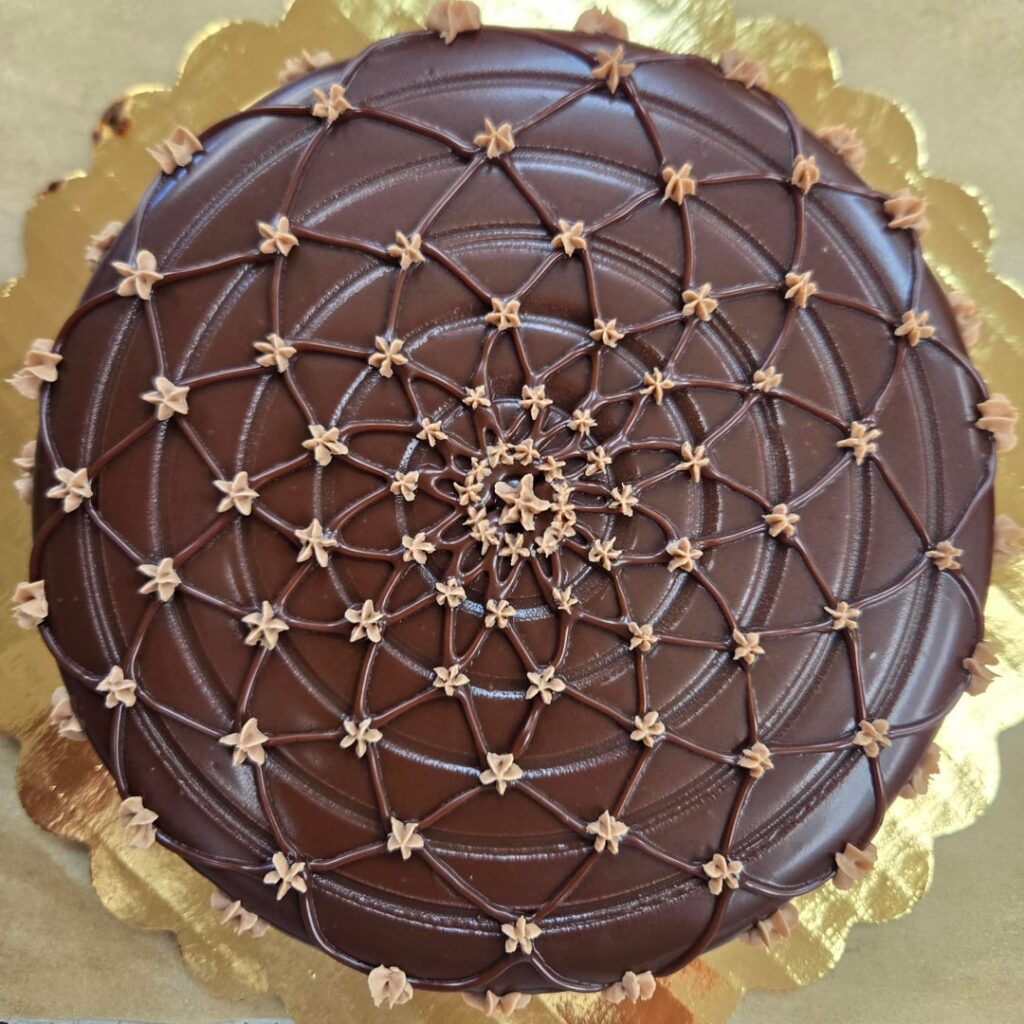 Ganache designs and a Spiderman web attempt