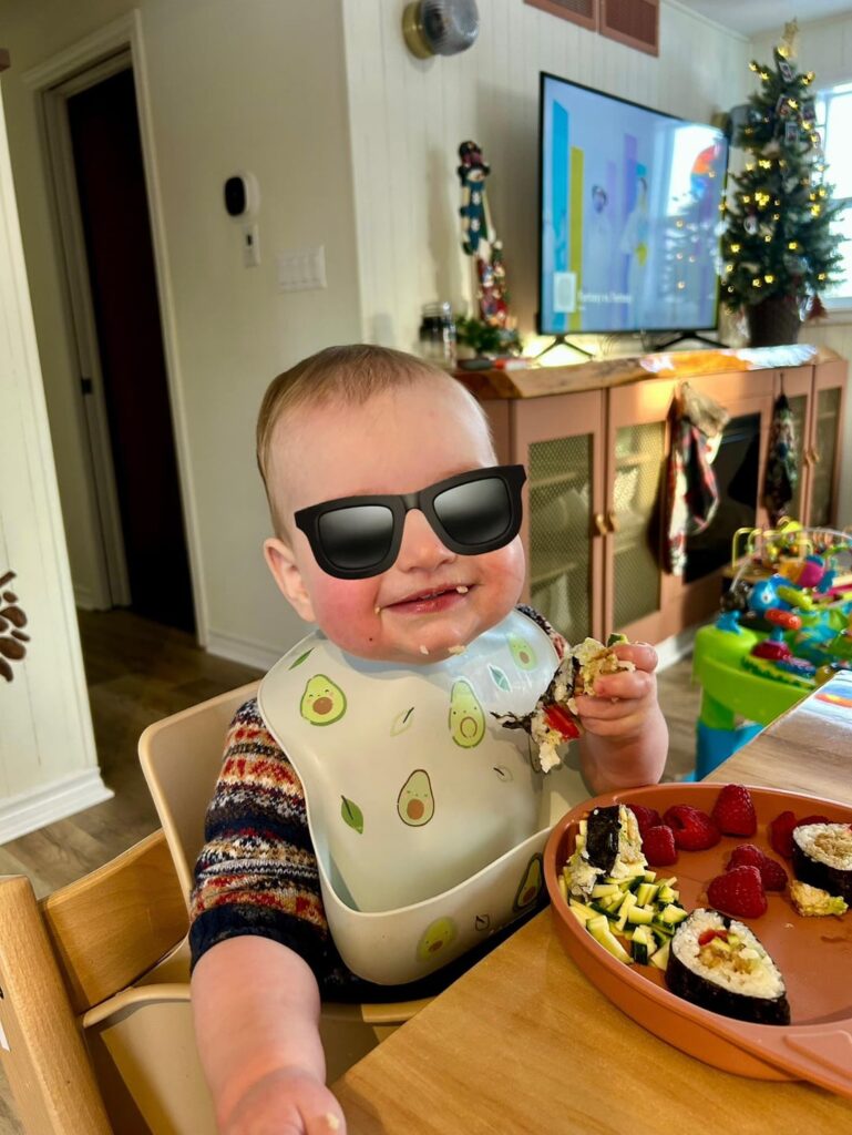 Thanks everyone for your suggestions! My son enjoyed his chicken kimbap (and so did I!)