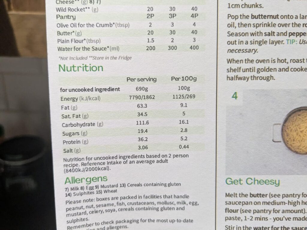 Calorie question