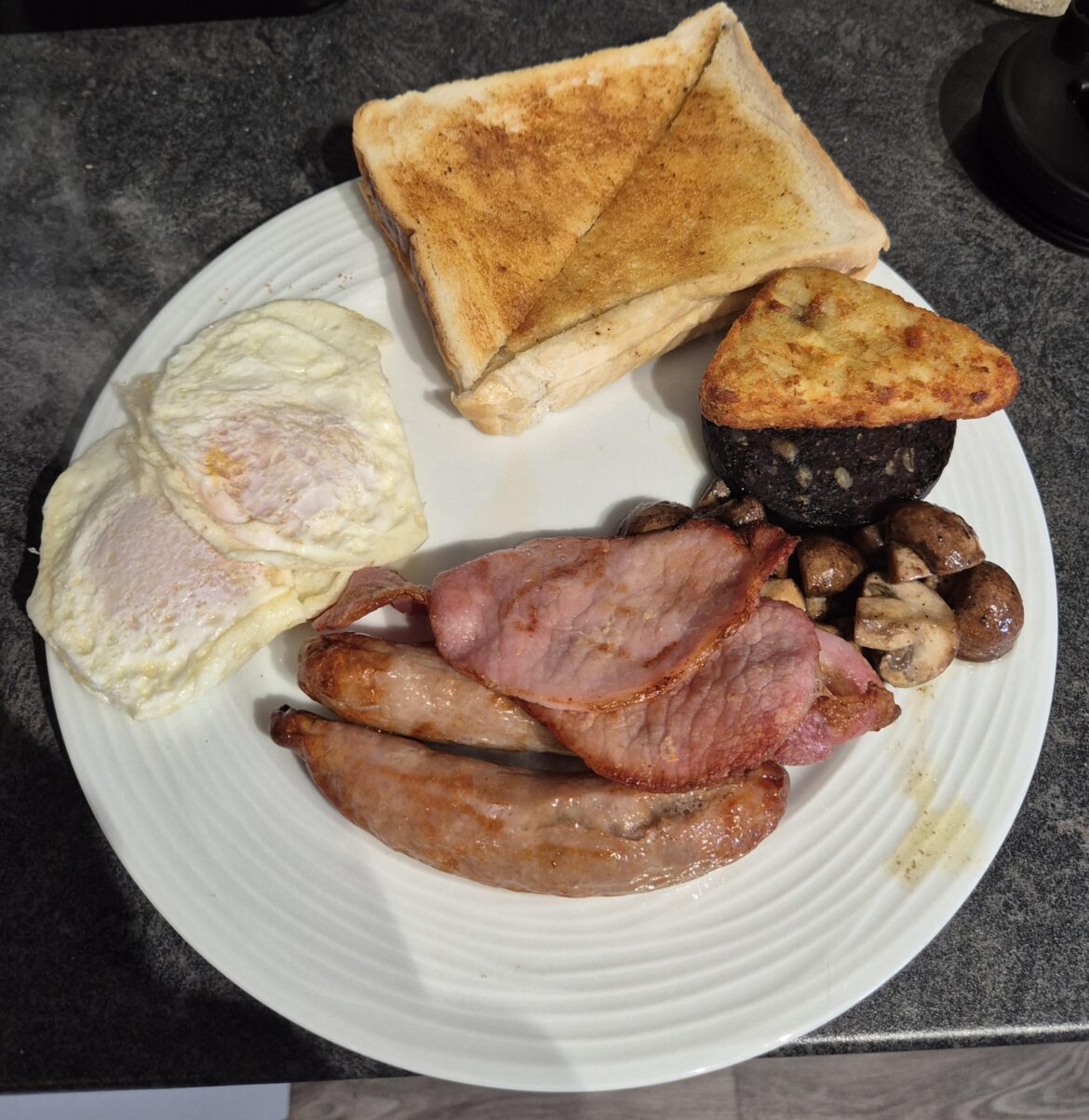 Homemade Monday Lunchtime Fry up.