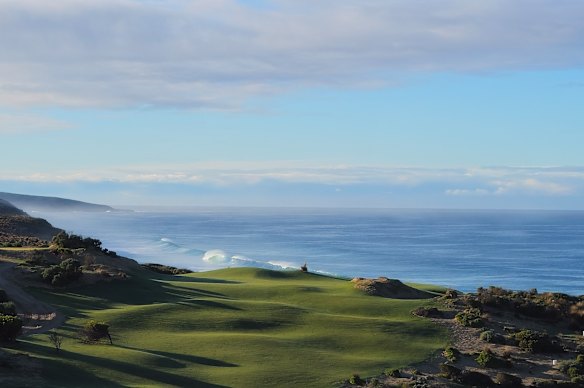 Artist impression of The Cliffs, a new world-class golf course on Kangaroo Island.