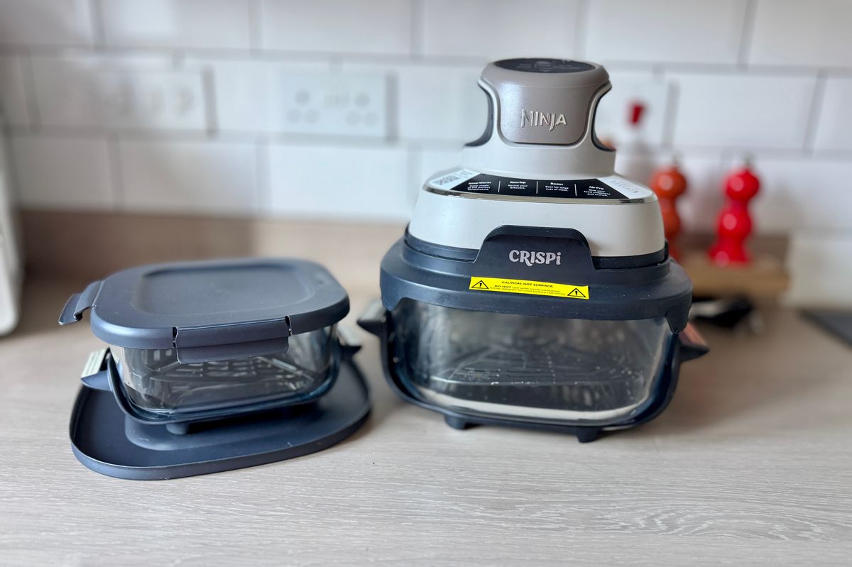 Shopping writer Eve Rowlands' Ninja CRISPi Portable 4-in-1 Air Fryer in 'stone'