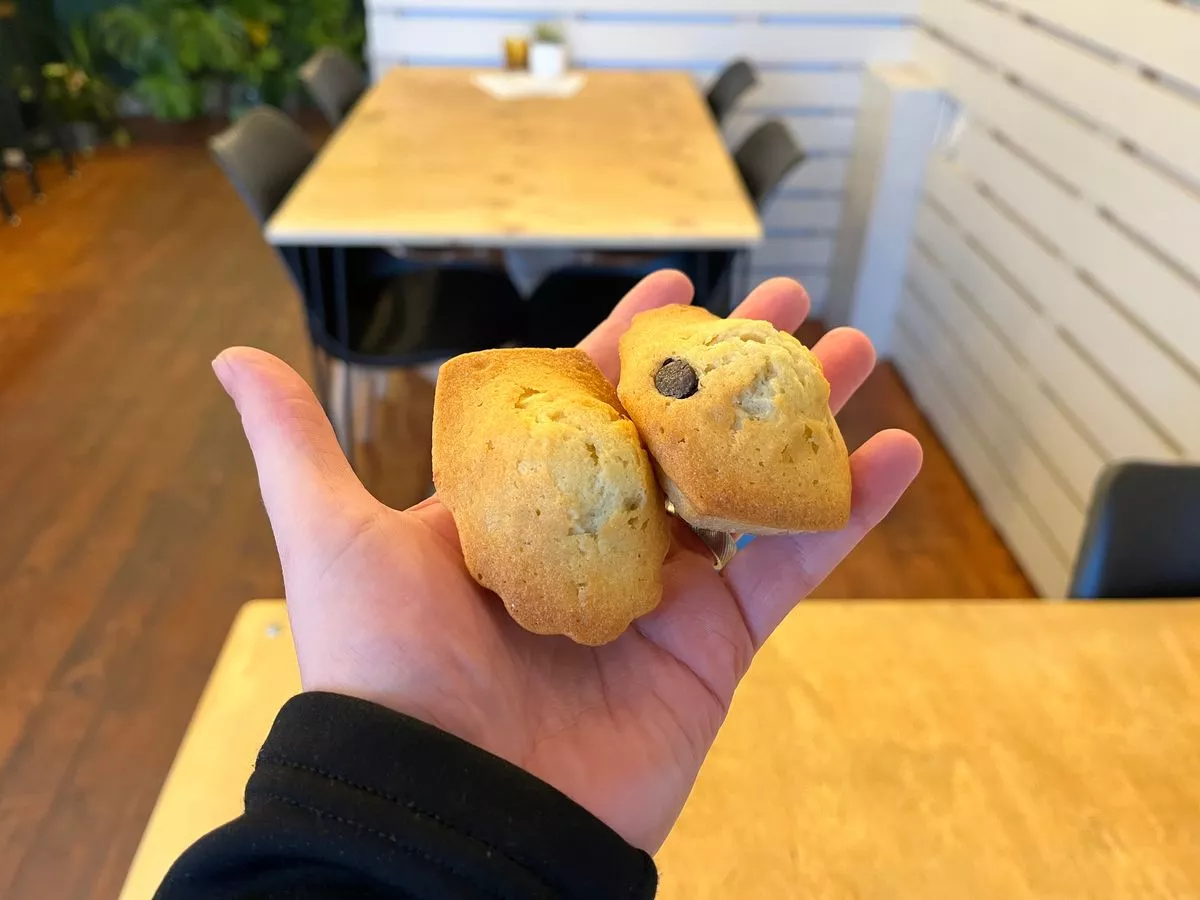The two madeleines I ordered
