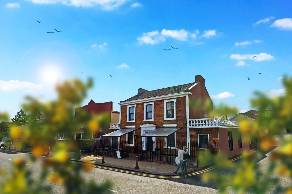 A rendering of how the new restaurant will look