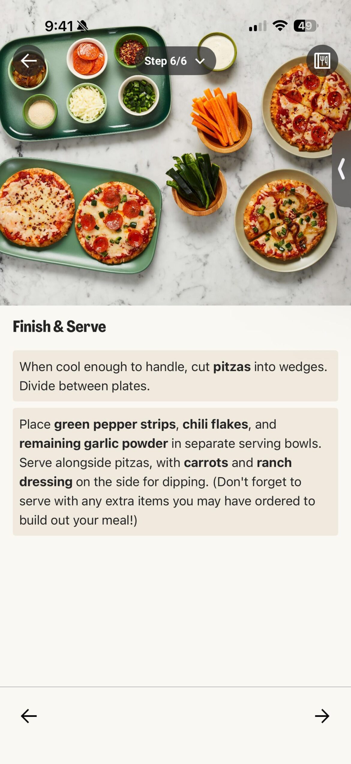 Garlic powder served on the side???