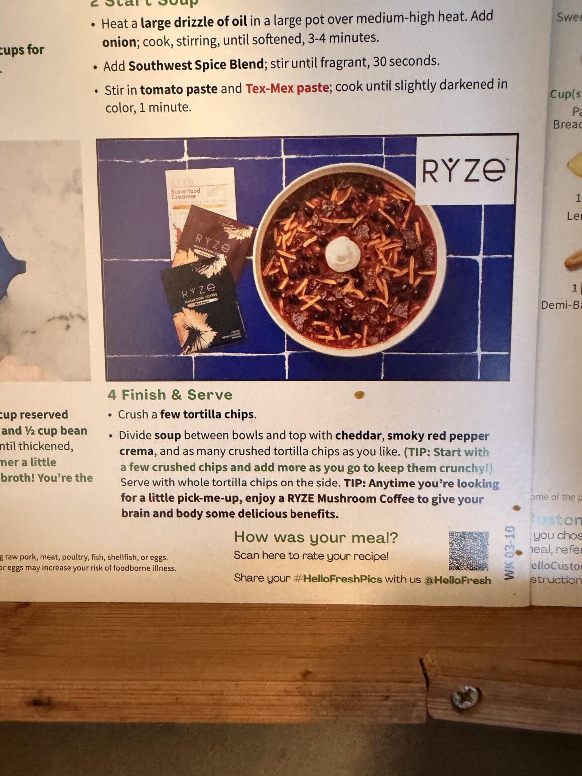 Is anybody else having mushroom coffee with their soup?