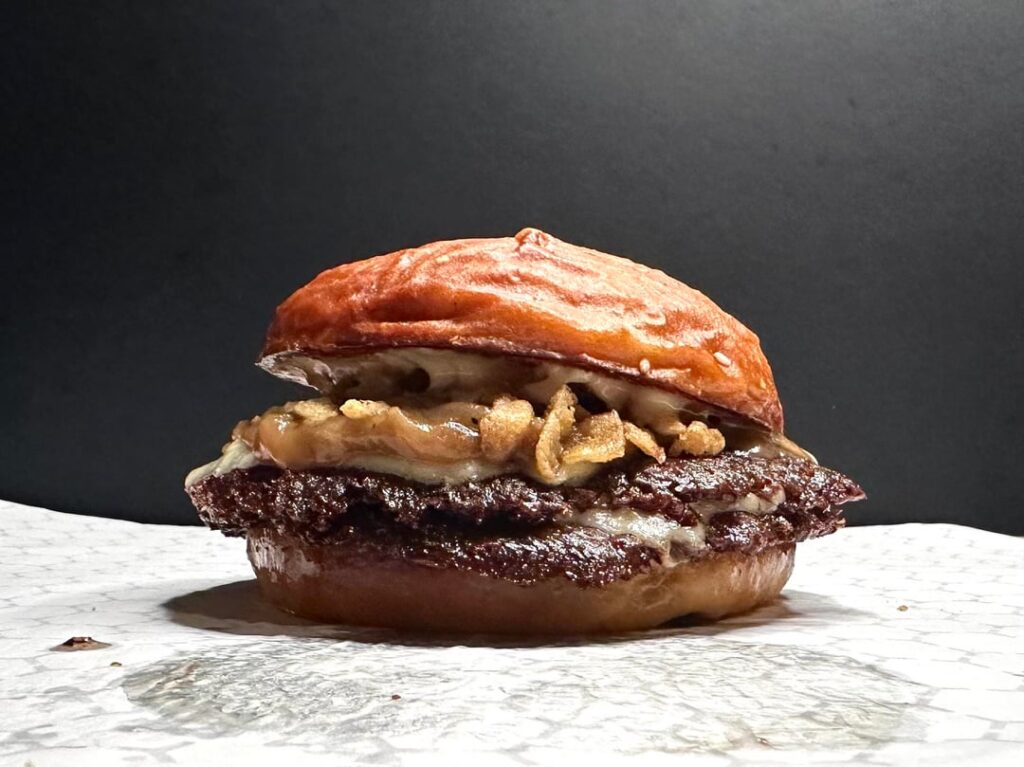 Homemade smash burgers