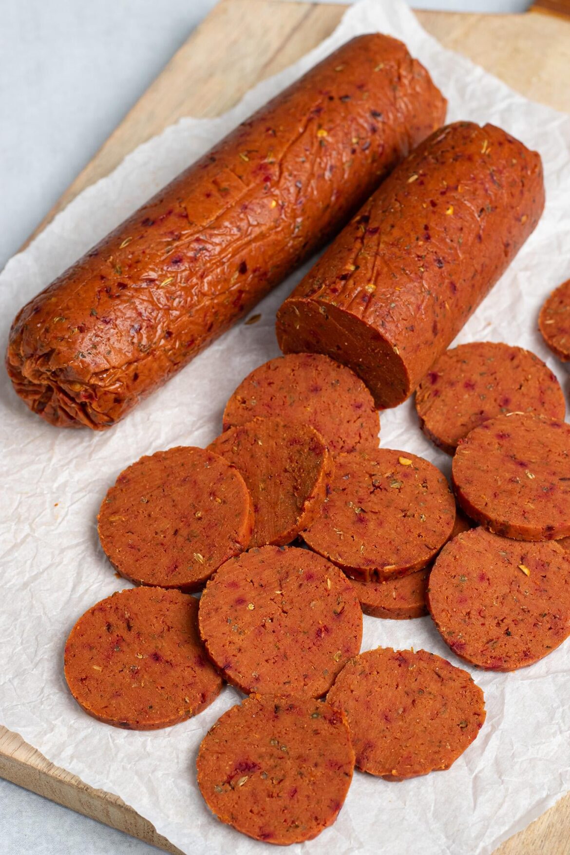 Vegan Seitan Pepperoni