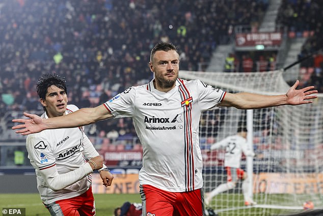 Despite being honoured with the gong, Vardy only scored once in the league during November