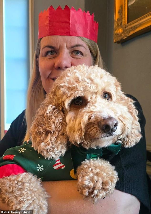 Julie Dooley booked the pub with her husband Jamie Dooley because it was one of the only place in the area that was dog friendly