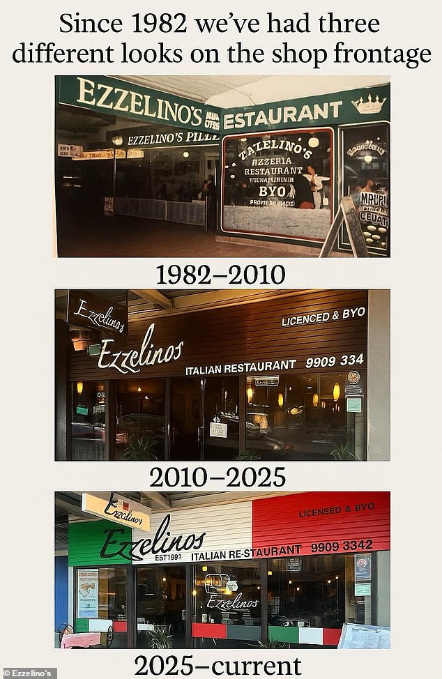 The Italian restaurant remained under family ownership for 40 years before being sold