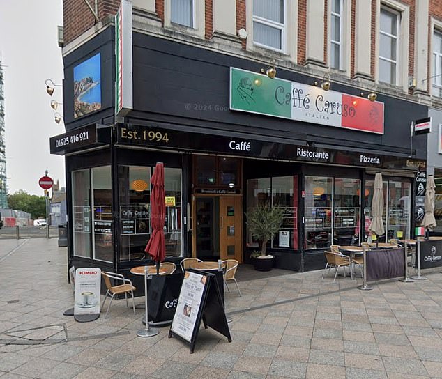 And when he went to dig out his wallet to pay for his £38 bill, the manager informed him that his tab had already been settled (Pictured: Caffé Caruso)