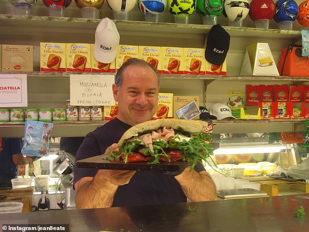 Raineri's isn't a sandwich shop in the modern, curated sense. Interestingly, there's no menu, or pre-set combinations, but instead, customers are guided by the family behind the counter, who've been perfecting panini since 1981. Pictured: Owner Sam Raineri