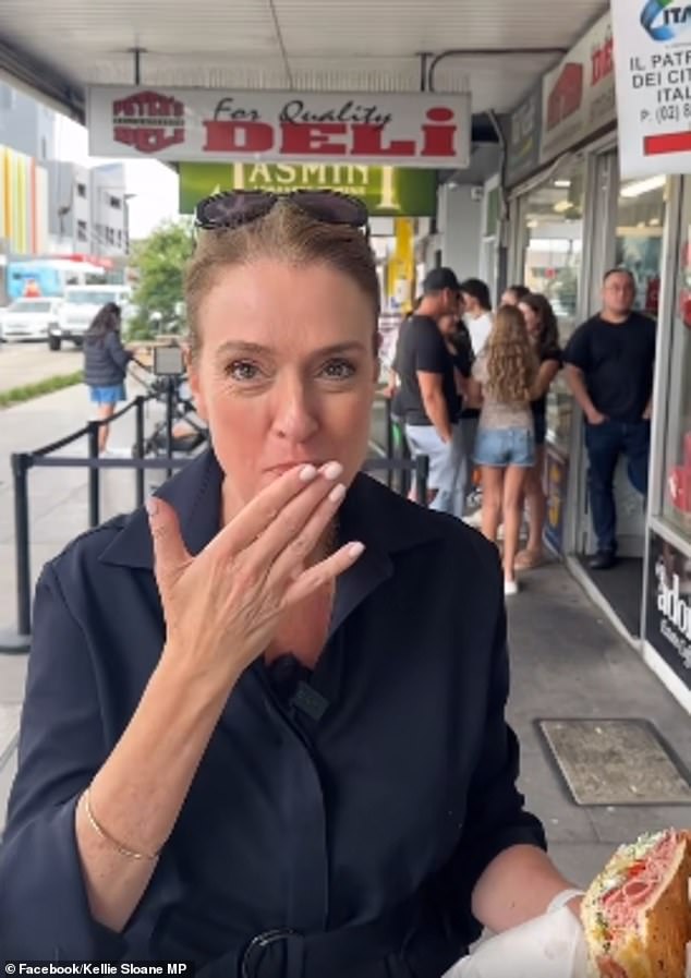 Queues now snake down the footpath 'all day every day', according to NSW Liberal Leader Kellie Sloane, who recently posted a Facebook video documenting the frenzy outside the deli