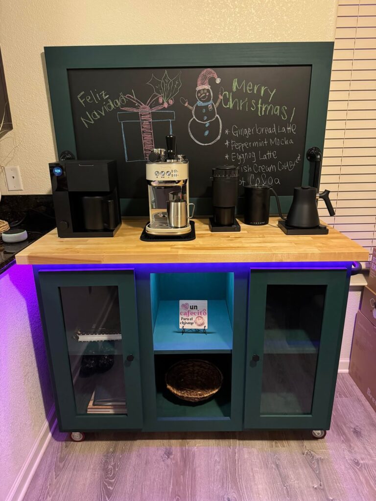 I built my wife a Coffee bar/station.