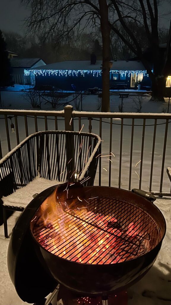8° January grilling in Minnesota