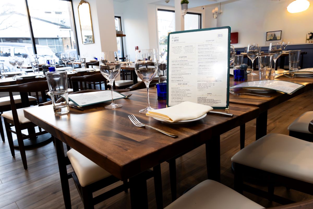 Table at Butter + Brie