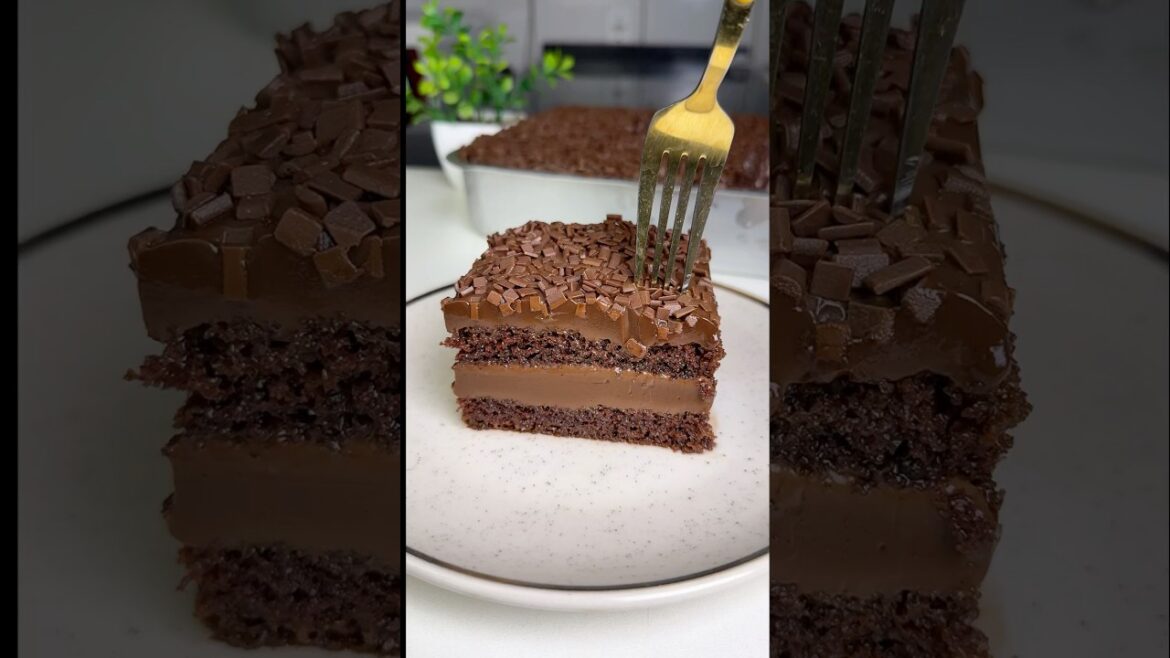 Bolo gelado de brigadeiro