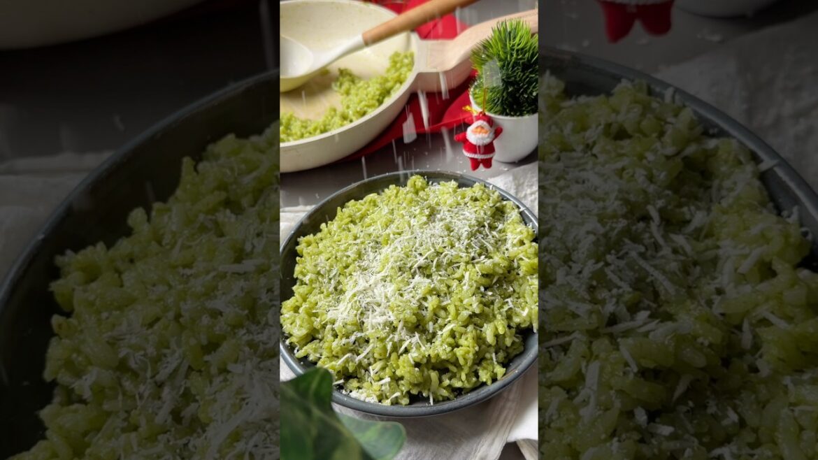 Pesto Risotto #explore #recipe #dinner #christmas #food #winterrecipies #pesto