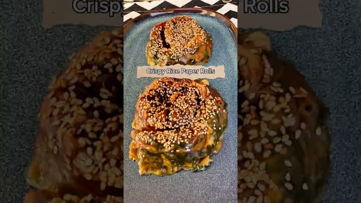 Crispy Spinach & Cheese Rice Paper Rolls | Easy Vegetarian Snack#ricepaperrolls #börek #spinach