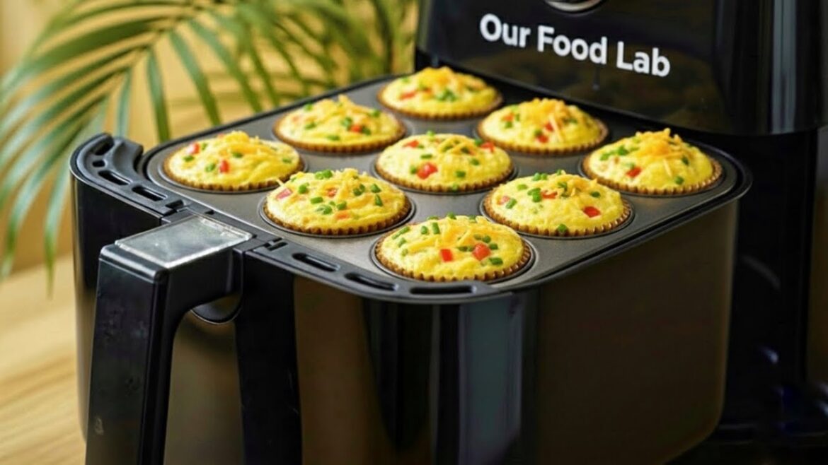 High Protein Stuffed Egg Cups in Air Fryer | Easy & Healthy Egg Recipe