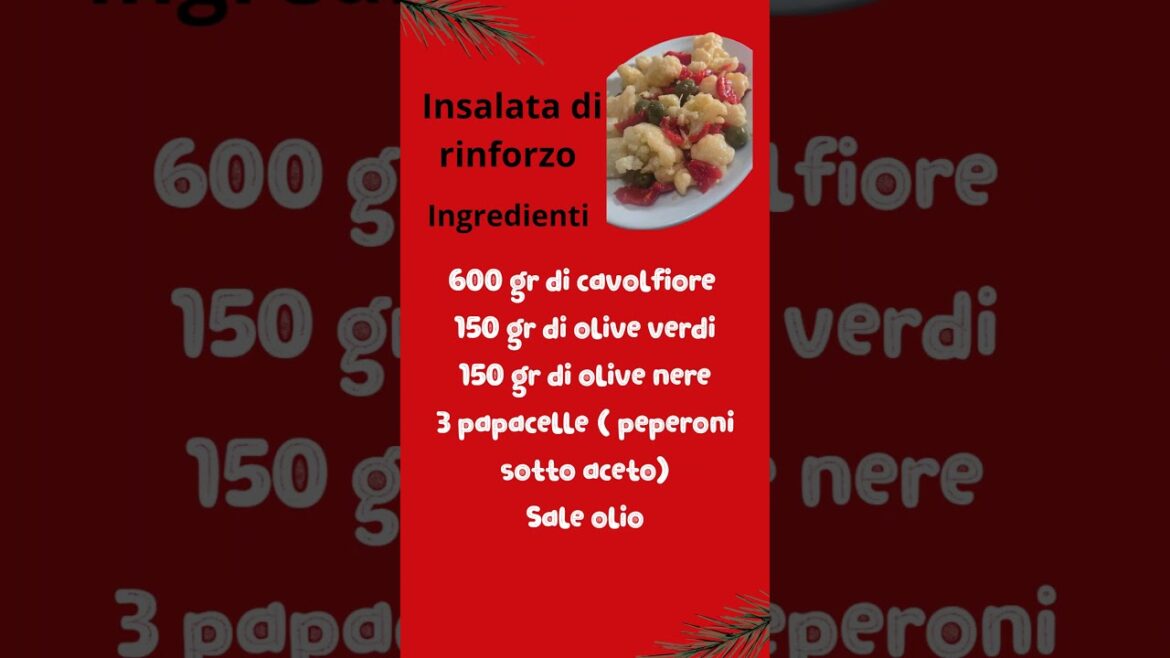 L'insalata di rinforzo è un pilastro della tradizione napoletana per il cenone di Natale. #vigilia