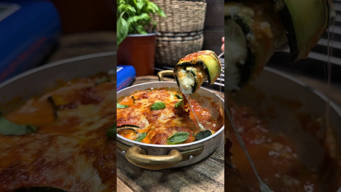 Three Cheese Zucchini Rollatini (Involtini)   #sofiaafoodie #zucchini #recipe #food