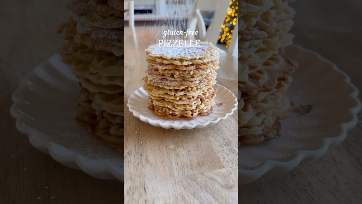Gluten-Free Pizzelle ❄️ Crispy, light & perfect for the holidays!
