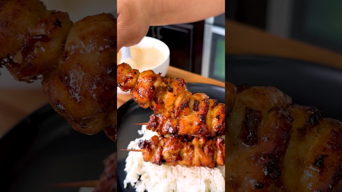 Lemon Pepper Chicken Skewers #shorts