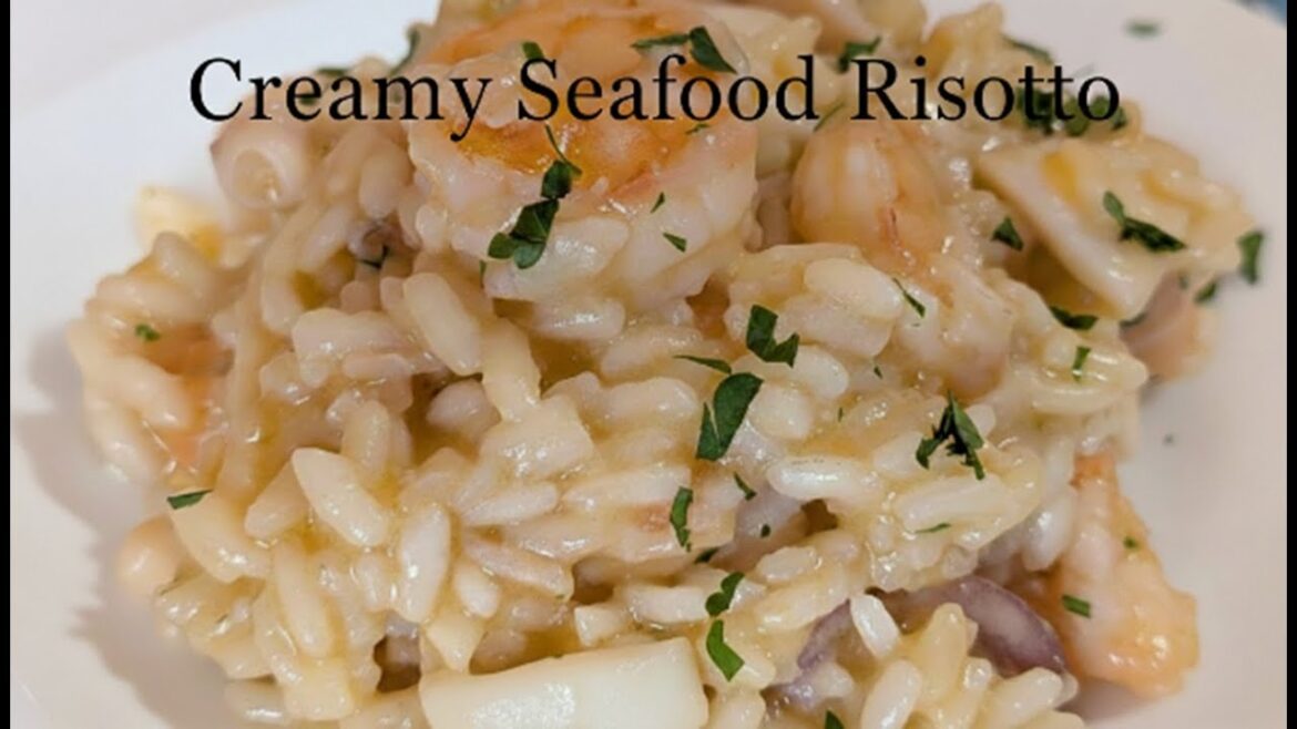 Creamy Seafood Risotto Recipe | Italian Home Cooking