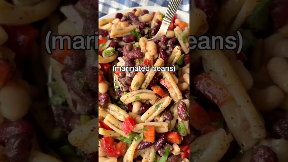 Three Bean Pasta Salad