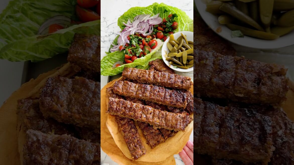Oven Baked Beef Kebab Tray #easyrecipe #shorts