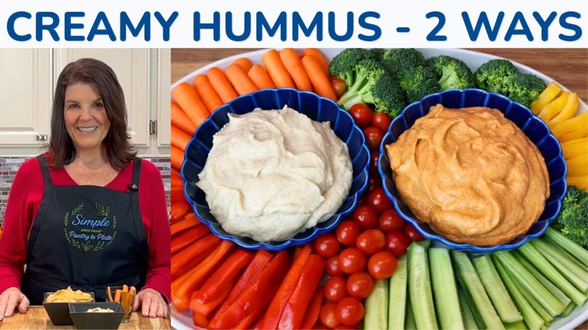 5-Minute Hummus, Two Ways (Classic & Smoky Red Pepper)